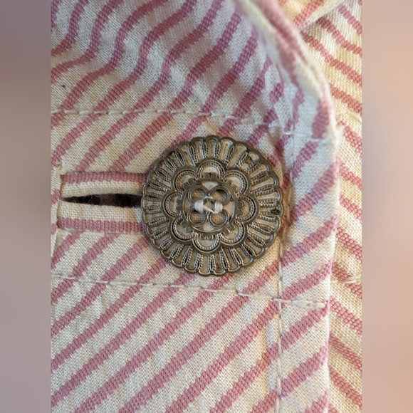 Vintage Beth Bowley Pink Striped Gingham Skirt Suit - Picture 6 of 10